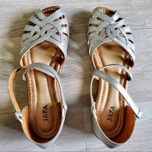 🆕 Jafa | Slip-On Sandal | Silver | 42